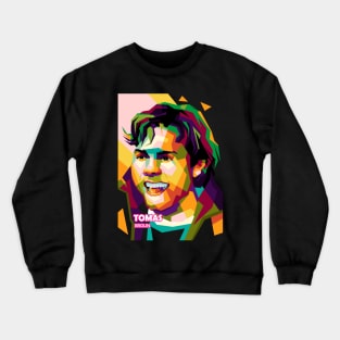 Tomas Brolin In Wpap Pop Art Crewneck Sweatshirt